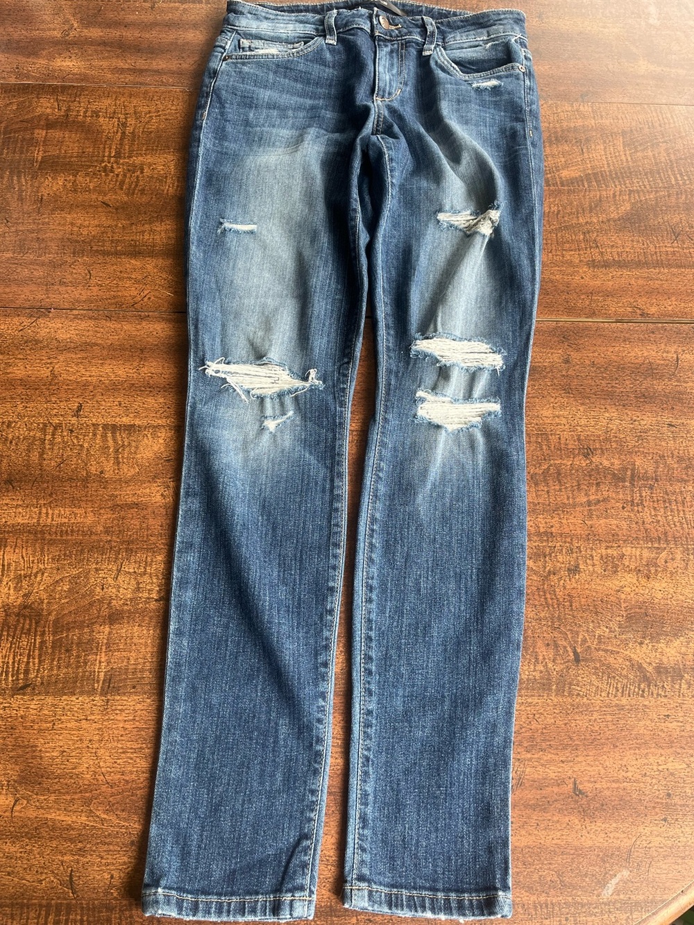 Joe’s Keagan Skinny Ankle Jeans Women’s
27 Distressed Y2K Blue Denim Streetwear